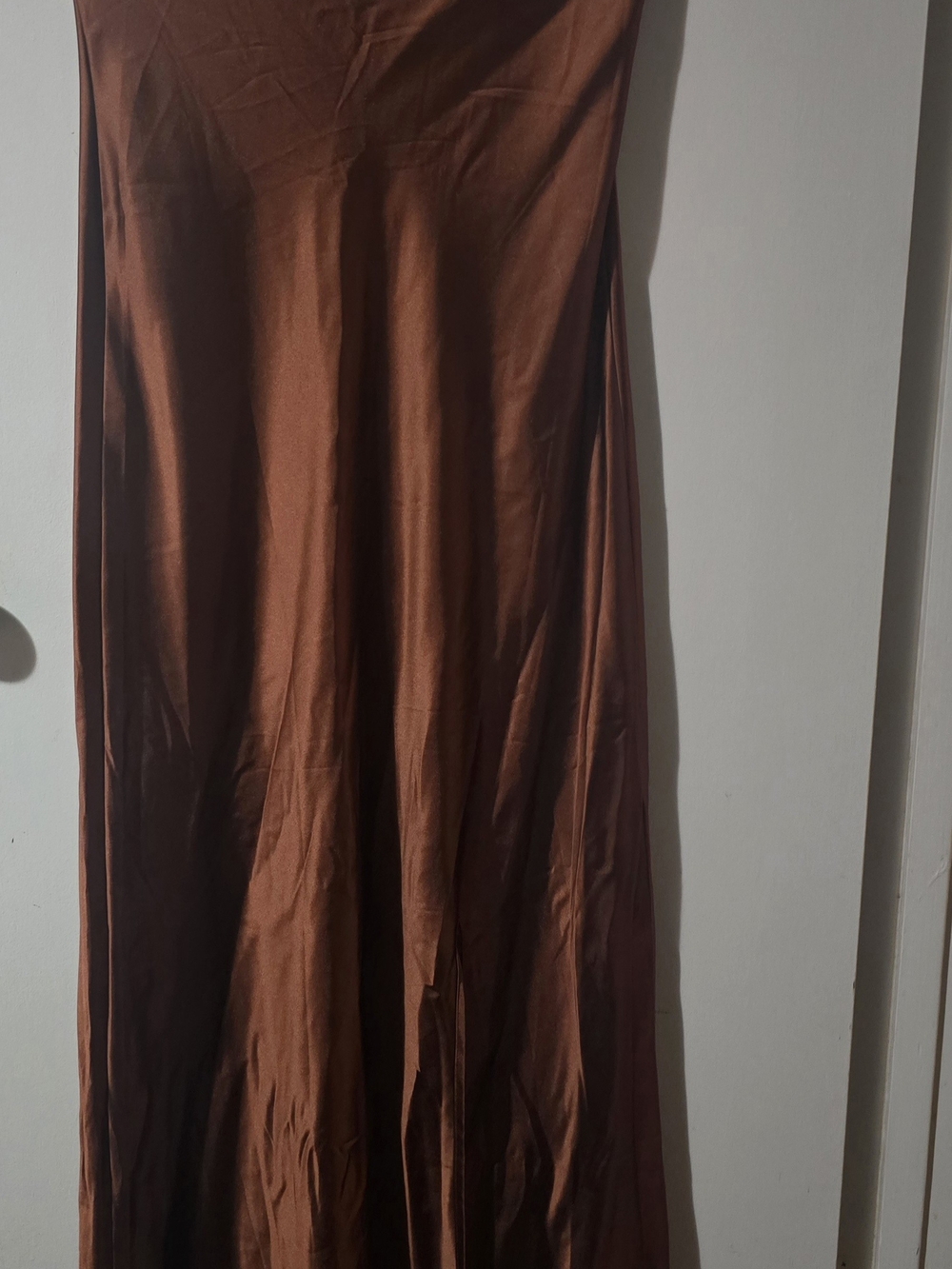 Altar'd State Satin Maxi Dress in Burnt Copper - Picture 5 of 5